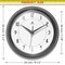 Infinity Instruments Retro Round Oyster Grey - 9.5in Retro Metal Wall Clock 10940OS - alternate 2